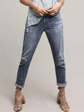 AG Nolan Mid-Rise Slim Ankle Jeans Size 30R